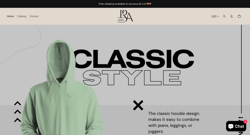 Rovo Apparel – Shopify Store & Organic Growth