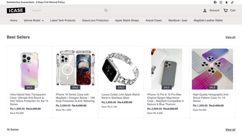 iCase.pk – Full-Stack eCommerce & Performance Marketing