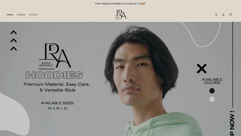 Rovo Apparel – Shopify Store & Organic Growth